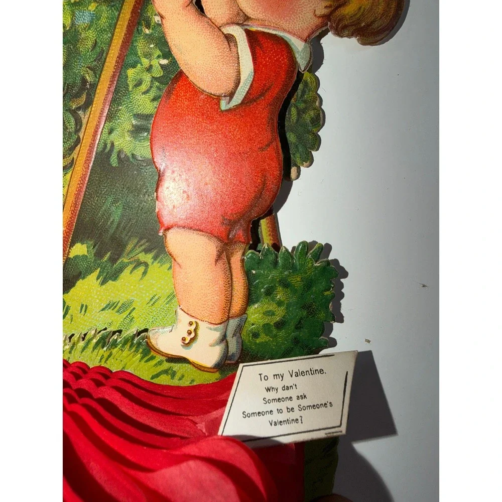 GGerman Pop Up Valentine Honeycomb Valentines Card Die Cut 3D Greeting Card READ